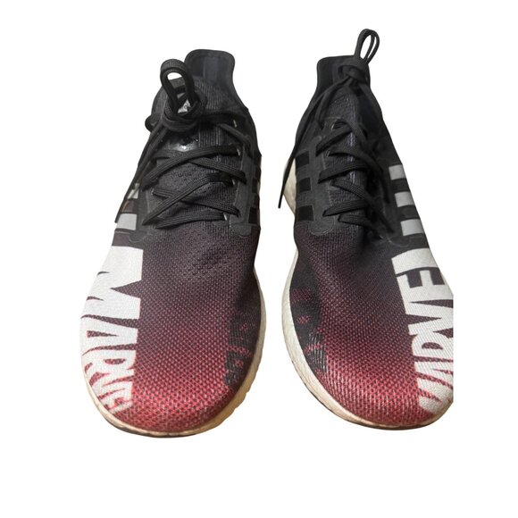 Adidas Marvel Mens Size 10 Running Shoes Black/Red - Picture 2 of 13